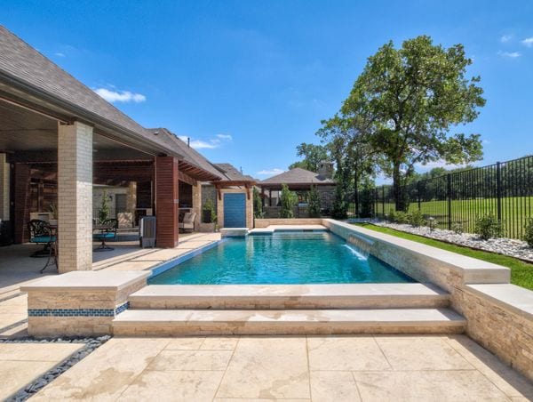 Dallas Rectangular Pool Builder Pool Company Liquidus Pool